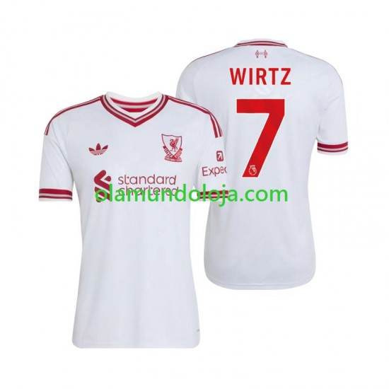 Camisola Liverpool Florian Wirtz 7 Homem Equipamento Segundo 2026-2027 Manga Curta